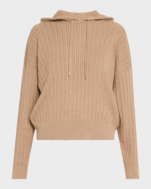 Cable-Knit Hoodi